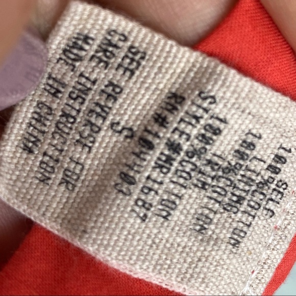 The implacable pig mini dress or top linen orange - Picture 12 of 16